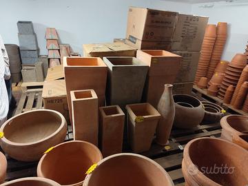 STOCK: Vasi Terracotta  NUOVI   FATTI A MANO !!!