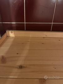 Tavolo legno e ferro battuto