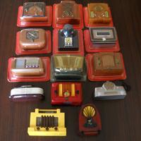 Radio epoca in miniatura lotto di 14 pezzi