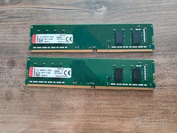 RAM Kingston DDR4  4GB + 4GB anche separatamente 