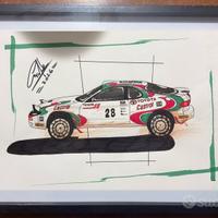 Disegno toyota celica rally