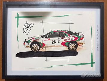 Disegno toyota celica rally