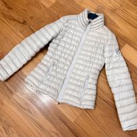 Piumino beige/oro Conte of Florence in vera piuma