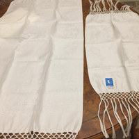 Tris asciugamani con ospite in puro lino