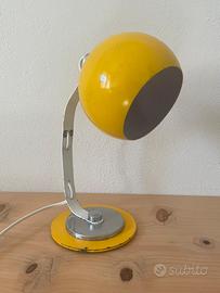 Lampada da tavolo vintage-space age gialla