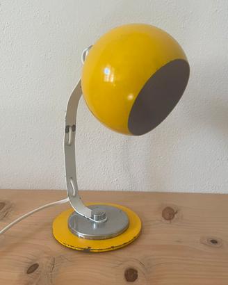 Lampada da tavolo vintage-space age gialla