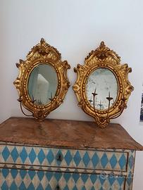 Coppia di specchi fine settecento