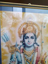 Rama. Grande poster devozionale indù indiano