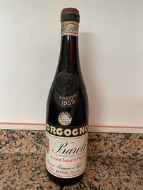 Vino BAROLO Borgogno RISERVA 1955