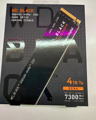 SSD WD Black SB850X 4TB Game Drive