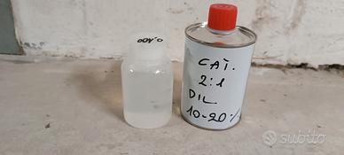 Vernice trasparente 2k con catalizzatore