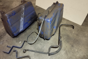 Trattore fiat 640 same bufalo serbatoio