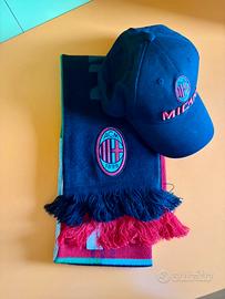 AC Milan kit ufficiale cappello e sciarpa original