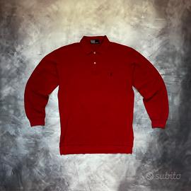 Polo a maniche lunghe Polo Ralph Lauren rossa