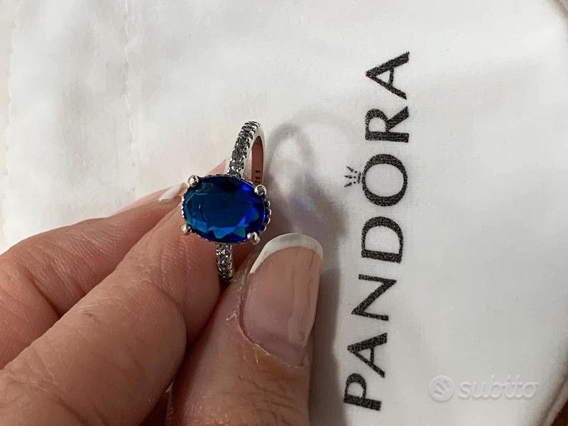 Anello pandora con hot sale pietra nera