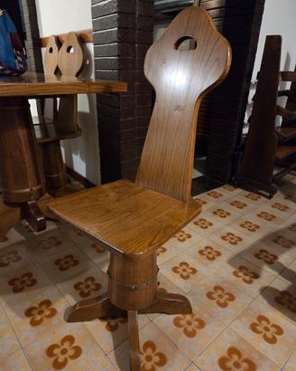 Sedie legno massello