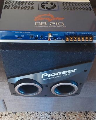 SubWoofer Pioneer e Amplificatore Dragster da auto