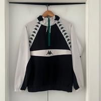 Giacca a Vento Kappa Vintage nero/bianco Tg. S