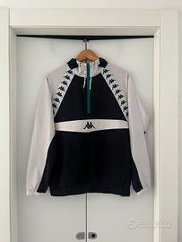 Giacca a Vento Kappa Vintage nero/bianco Tg. S