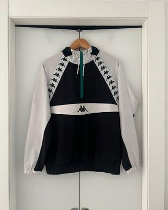 Giacca a Vento Kappa Vintage nero/bianco Tg. S