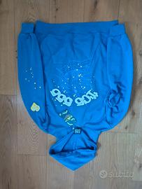 felpa sp5der blu 