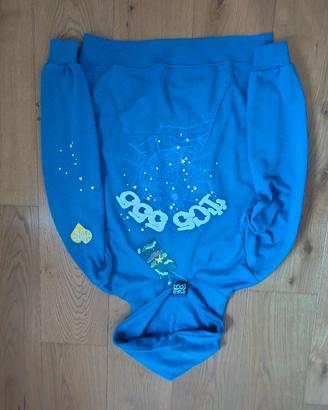 felpa sp5der blu 