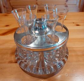 Bicchieri da liquore in cristallo 