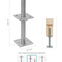 supporto palo regolabile