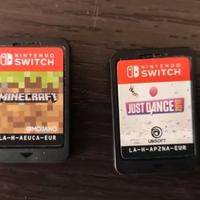 Minecraft e Just Dance x Nintendo Switch