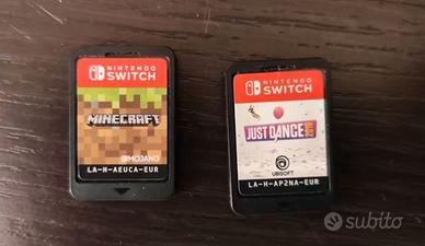 Minecraft e Just Dance x Nintendo Switch