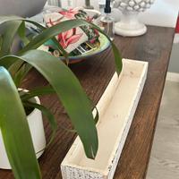 Contenitore in legno bianco