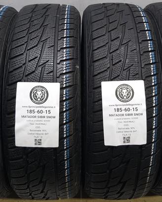 4 GOMME 185 60 15 MATADOR A63599