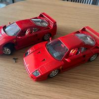 2 Ferrari F40 1987 Bburago 1:18 (1 da riparare)