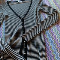Cardigan Liu Jo corto blu e lurex
