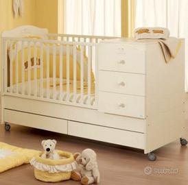 lettino culla con fasciatoio