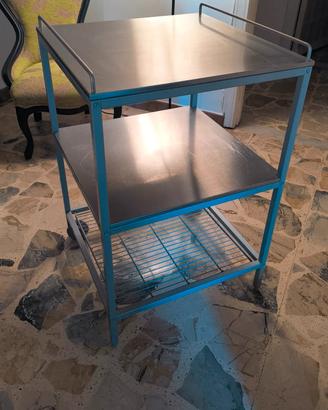 Carrello cucina modulare Ikea acciaio