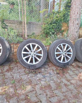 Cerchi in lega Skoda 16" + gomme 4 stagioni