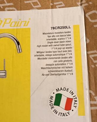 Paini 78cr250LL miscelatore rubinetto cucina bagno