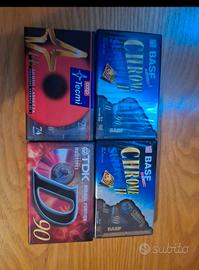4 audiocassette vergini sigillate