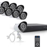 Set 8 videocamere per videosorveglianza