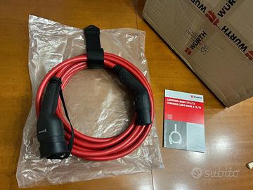 CAVO DI CARICA AUTO 22KW TIPO 2 WURTH 7,5MT