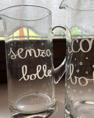 Caraffe acqua serigrafate