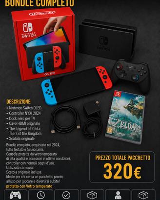 Nintendo Switch Oled + ZELDA Tears Of The Kingdom