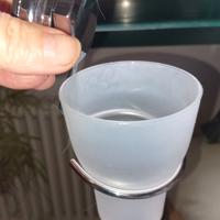 Portabicchiere/Portaspazzolino in acciaio IN REGAL