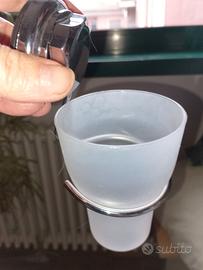 Portabicchiere/Portaspazzolino in acciaio IN REGAL