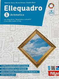 Ellequadro 1 Aritmetica e Geometria Vol.1 + EBook