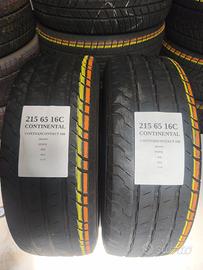 2 GOMME 215 65 16C  CONTINENTAL ESTIVE RIF.ET030