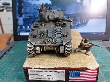 Diorama 1:35 carro armato USA M4 Sherman