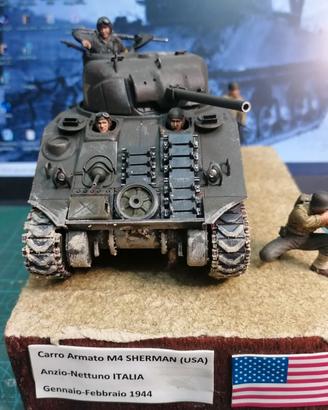 Diorama 1:35 carro armato USA M4 Sherman