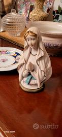 statuetta  tipo lenci firmata mariani madonna 